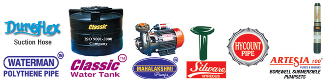 Wholesale & Retail in Rubber tapping materials like Latex collection Cup, Chill, Ring, Stainer, Acid, Dish, Spoon, Tapping Knife, Shade, Rain guard paste, Plastic Nada, Golden touch, Cooda, Suthaly, Tin box, Tin marker, Tapping bucket etc.Also Wholesale & Retail in Hardware Items, Mahalakshmi Pumpsets, Classic Water tanks, Hycount Pipes, Silware Sanitarywares, Duroflex Suction Hose, Waterman Polythene Pipes, Yarn waste, Roofing Sheet, Hosiery waste, Paint etc.